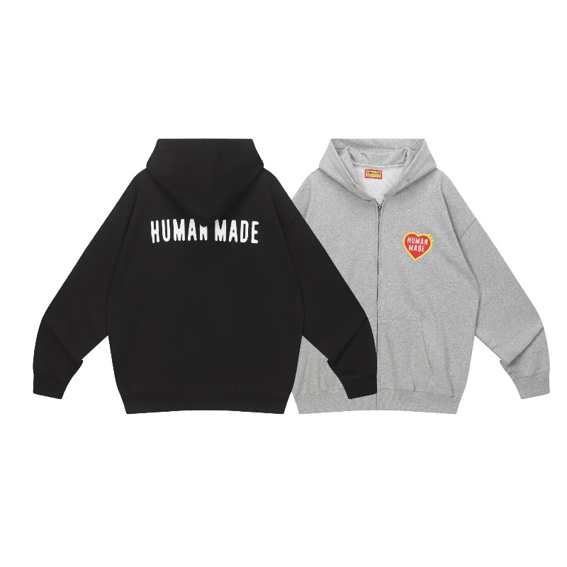 Vintage Zip Hoodie - Hoodie Zip Vintage Buatan Manusia dengan
