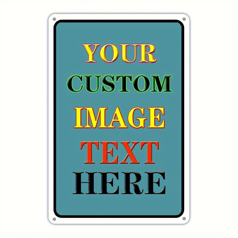 Vintage Collectible Plates - Plat Besi Persegi Panjang Foto Kustom,