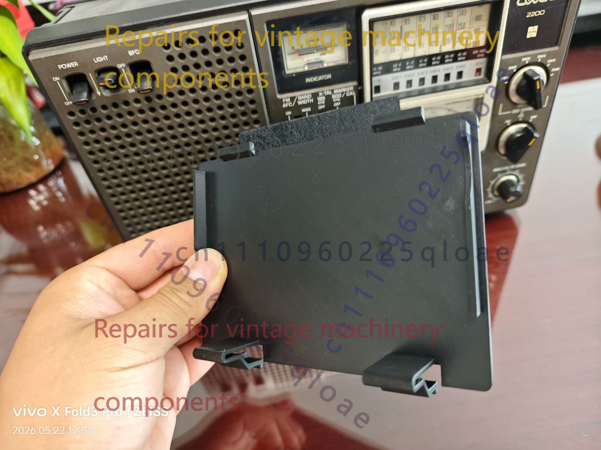 Vintage Radio Repair - 1 Buah Tutup Baterai Pengganti untuk