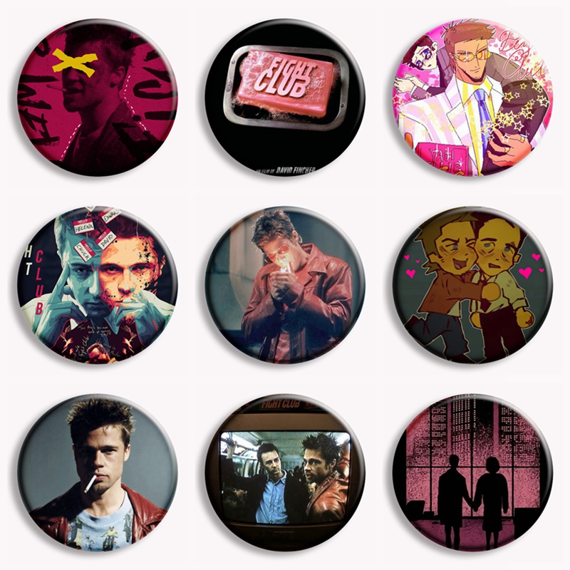 Vintage Collectible Jewelry - Retro Film klasik klub pertarungan sabun