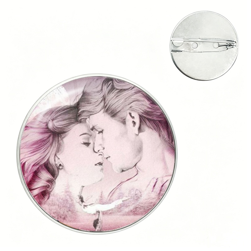 Pin Kancing Kaca Film Klasik V - Vintage Collectible Glass ulasan dan harga