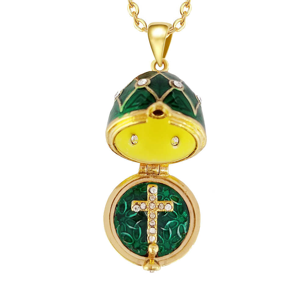 Enamel Faberge liontin telur P - Vintage Collectible Jewelry ulasan dan harga