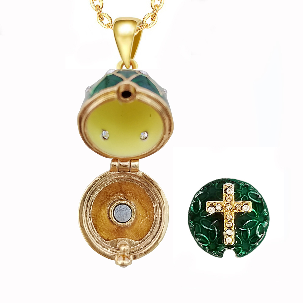 Enamel Faberge liontin telur P - Vintage Collectible Jewelry ulasan dan harga