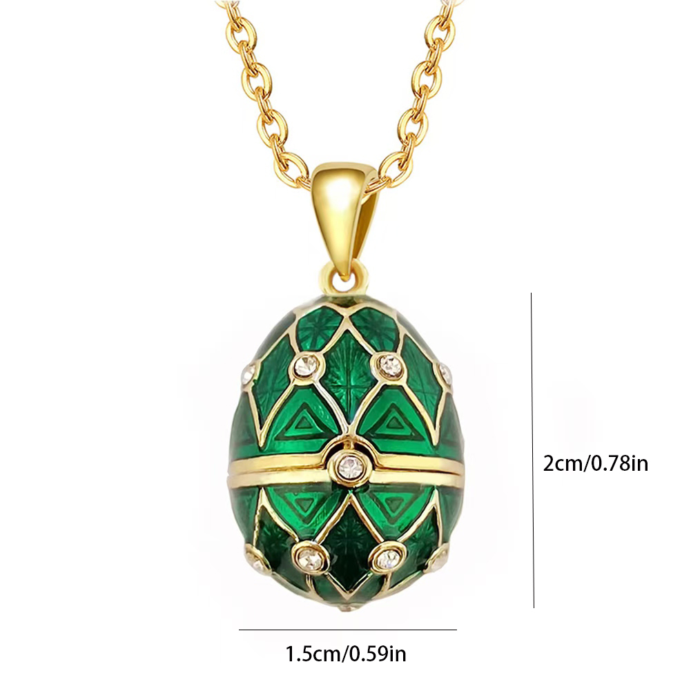 Enamel Faberge liontin telur P - Vintage Collectible Jewelry ulasan dan harga