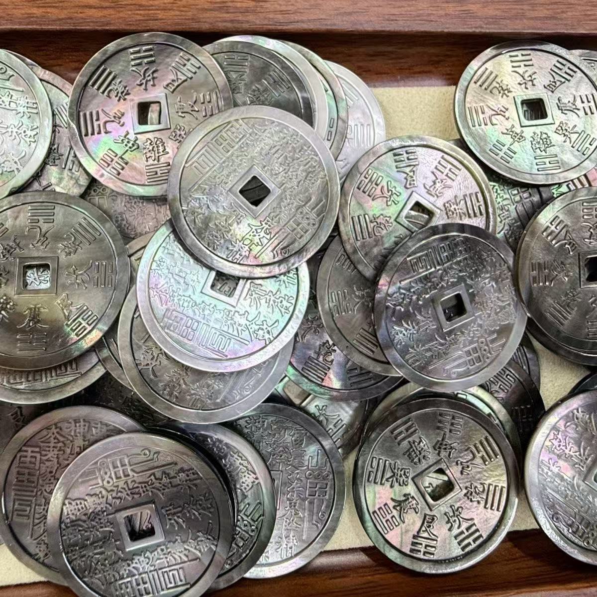 1 Buah Koin Ukiran Cangkang Ku - Vintage Collectible Coins ulasan dan harga