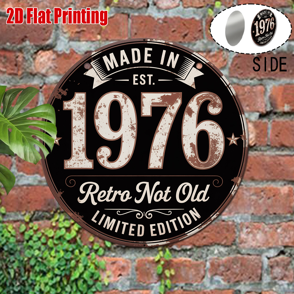 2D Flat, 1pc 1976 Vintage Meta - Vintage Collectible Plates ulasan dan harga
