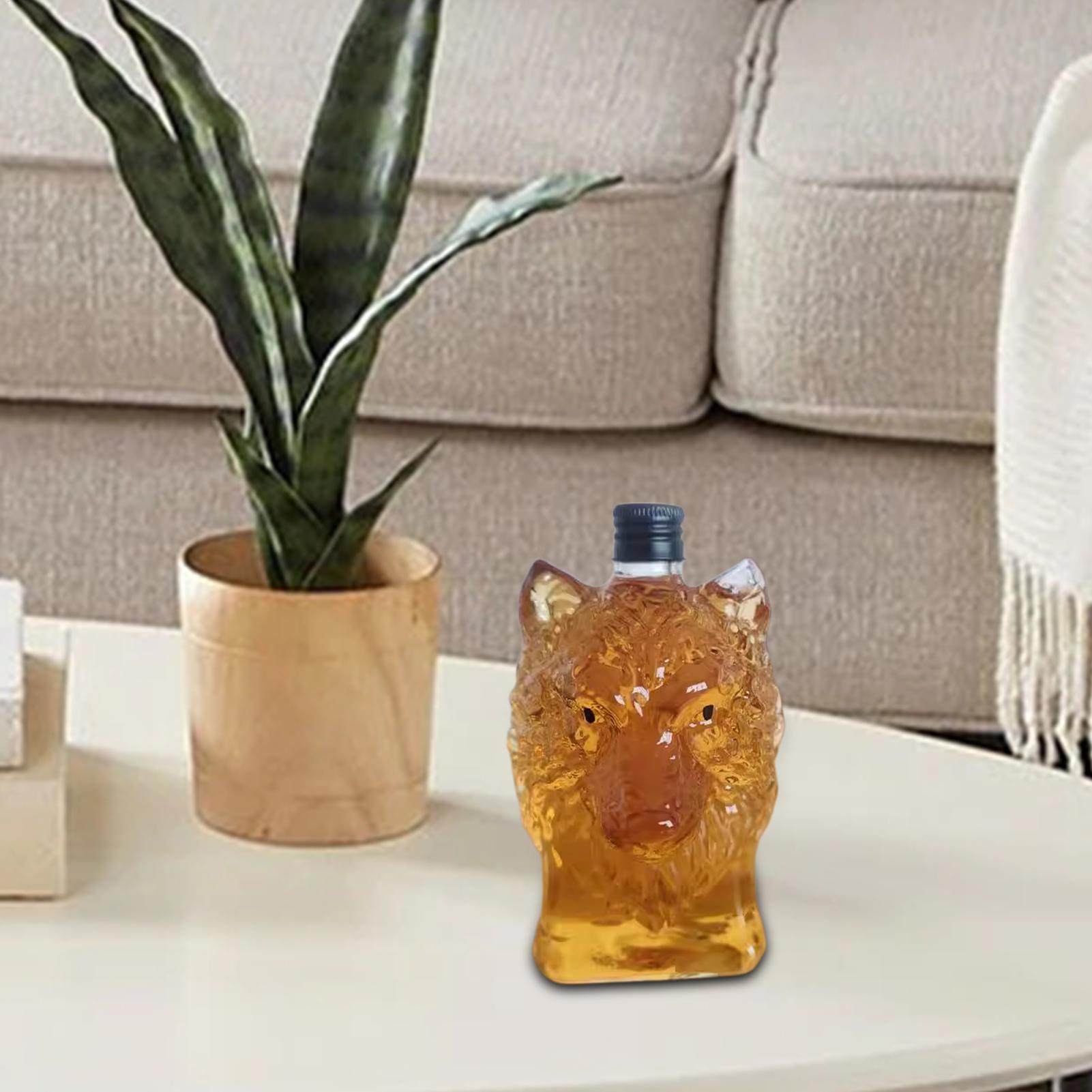 Botol Wiski Bentuk Serigala Ca - Vintage Collectible Glass ulasan dan harga