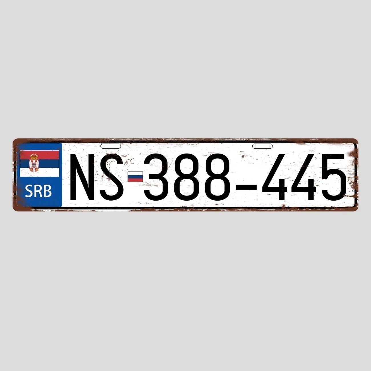 Plat Nomor Retro Serbia yang D - Vintage Collectible Plates ulasan dan harga