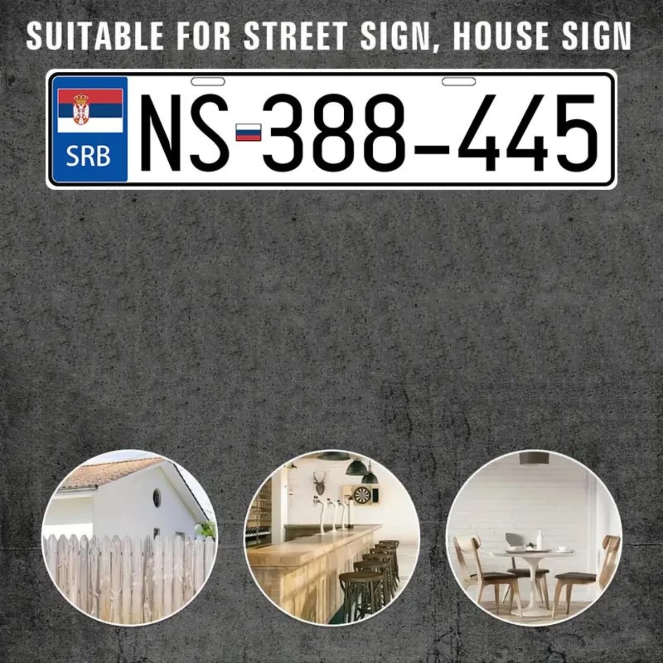 Plat Nomor Retro Serbia yang D - Vintage Collectible Plates ulasan dan harga