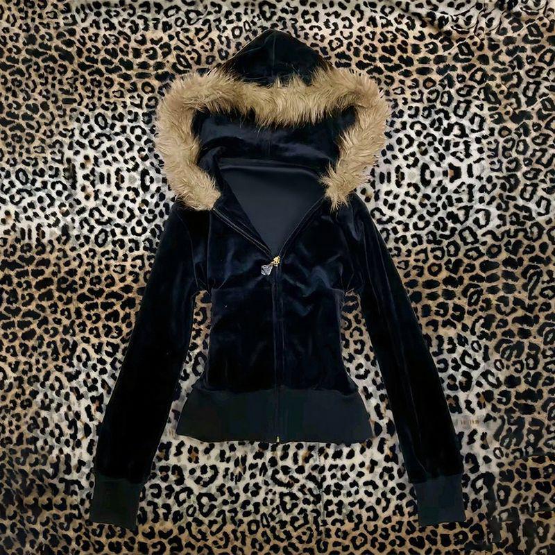 Mantel Hoodie Wanita Punk Swea - Vintage Zip Hoodie ulasan dan harga
