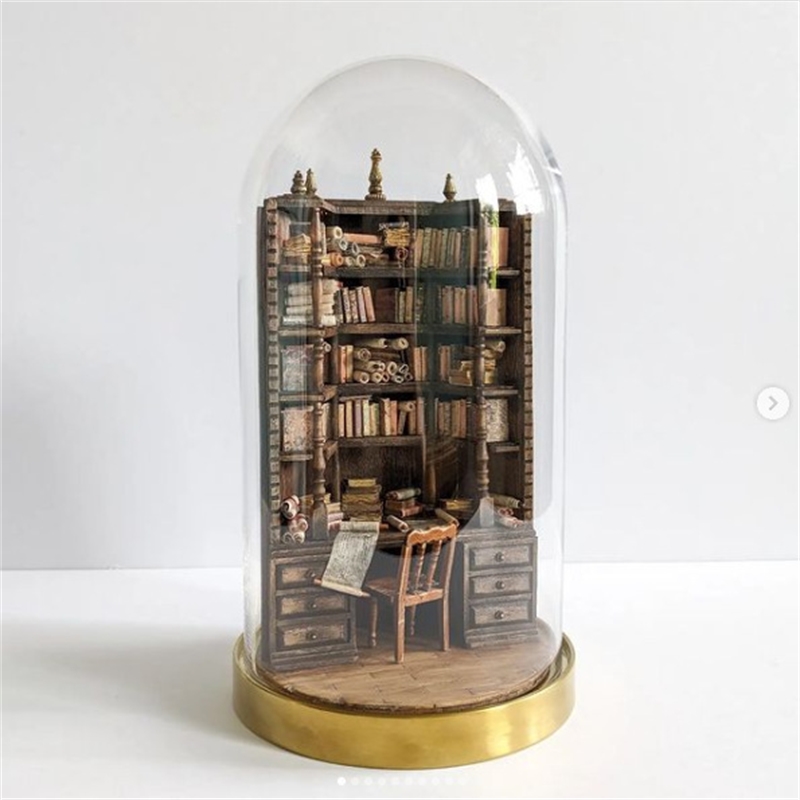 Dekorasi Rak Buku Miniatur den - Vintage Collectible Glass ulasan dan harga
