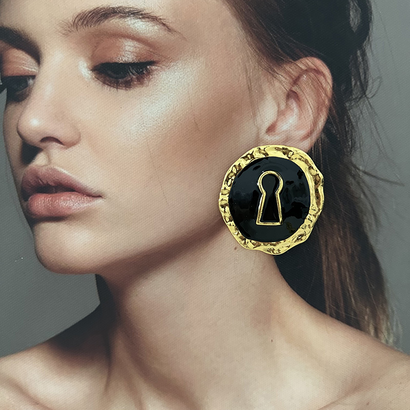 Anting-Anting Kancing Bulat Ca - Vintage Collectible Jewelry ulasan dan harga