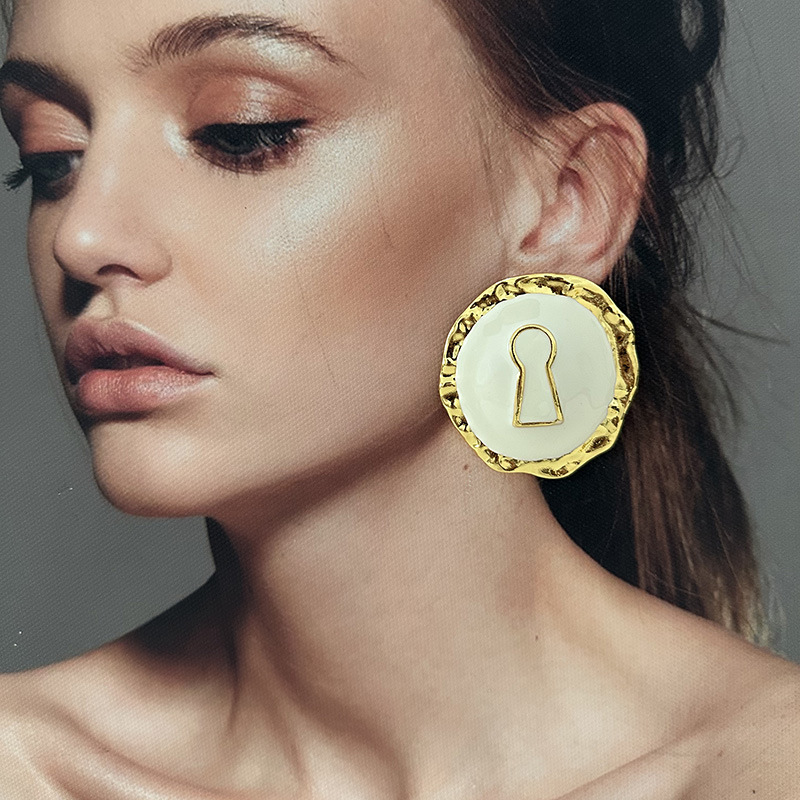Anting-Anting Kancing Bulat Ca - Vintage Collectible Jewelry ulasan dan harga