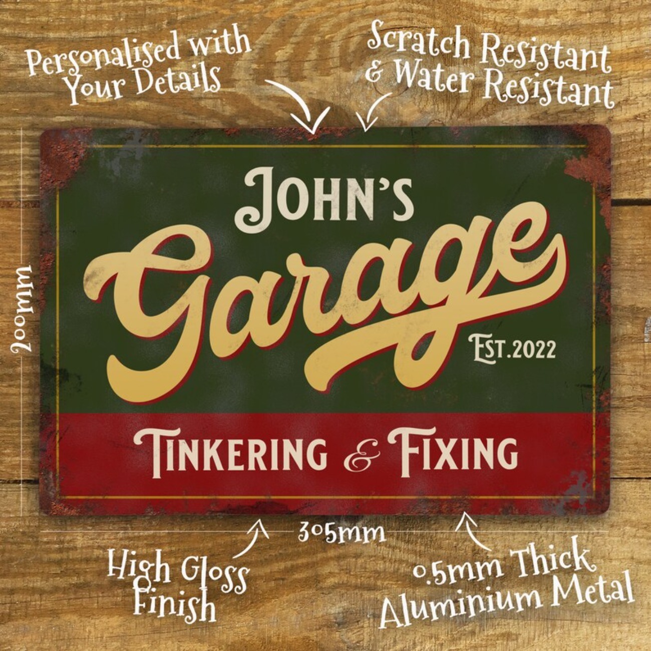 Papan Logam Garasi Kustom yang - Vintage Collectible Plates ulasan dan harga