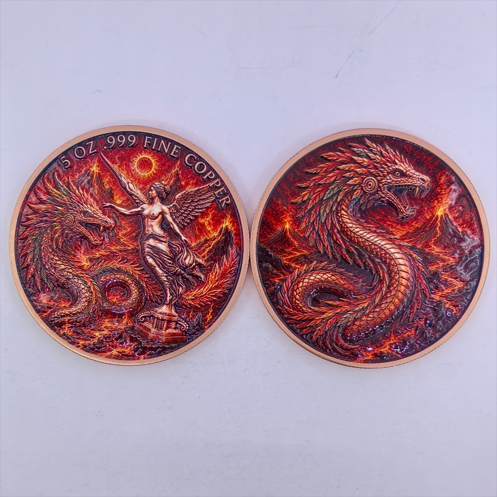 Koin Tembaga Murni 5oz .999 Ga - Vintage Collectible Coins ulasan dan harga