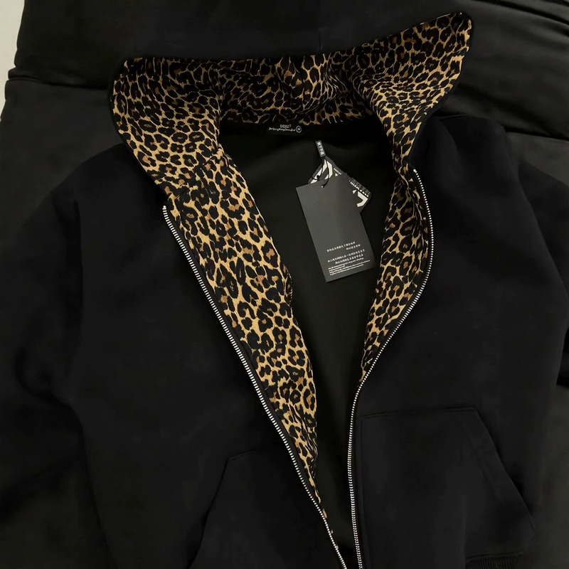 QICHE Jaket Hoodie Pria Gaya V - Vintage Zip Hoodie ulasan dan harga