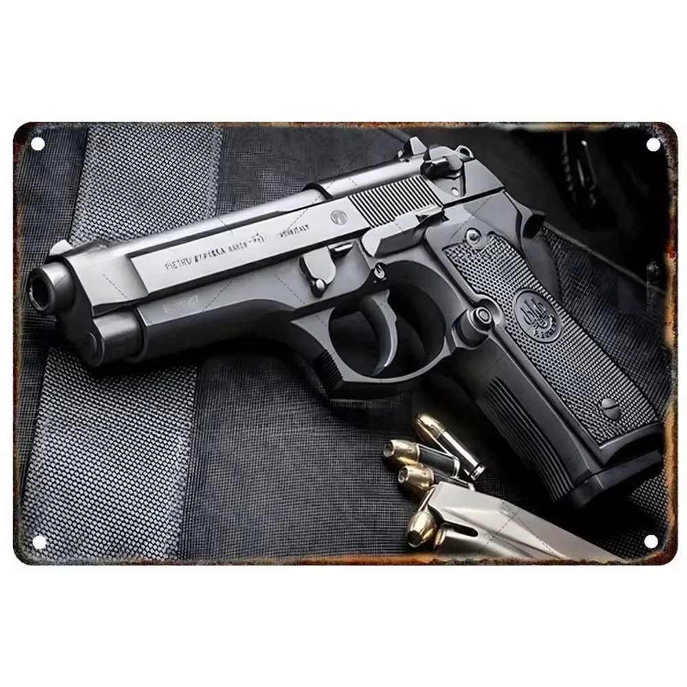 Papan Logam Pistol Airsoft Ret - Vintage Collectibles ulasan dan harga