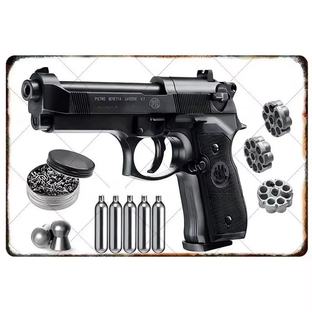 Papan Logam Pistol Airsoft Ret - Vintage Collectibles ulasan dan harga