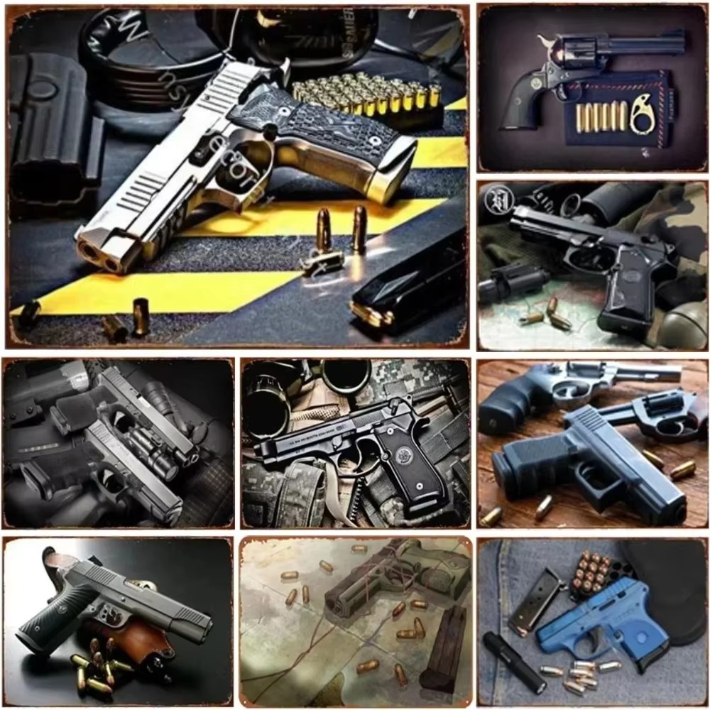 Papan Logam Pistol Airsoft Ret - Vintage Collectibles ulasan dan harga