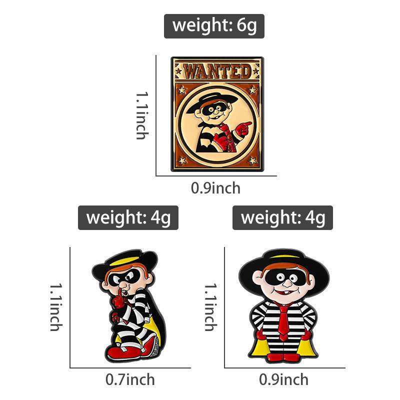 Set Pin Enamel Hamburglar Vint - Vintage Collectible Jewelry ulasan dan harga